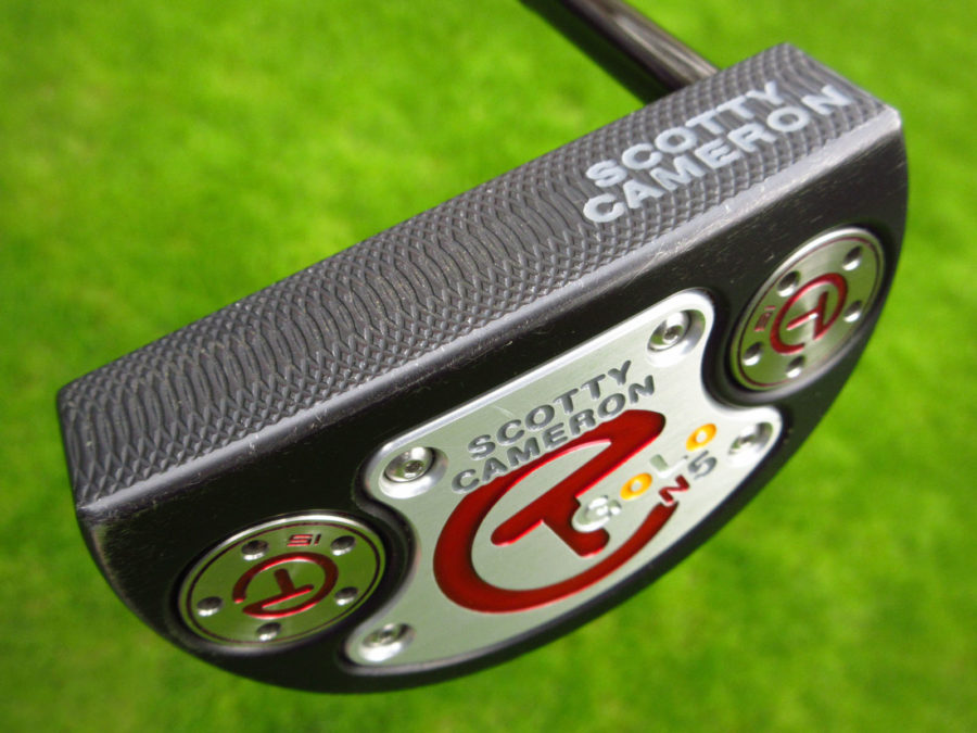scotty cameron tour only black deep milled golo n5 circle t knucklehead black shaft putter golf club