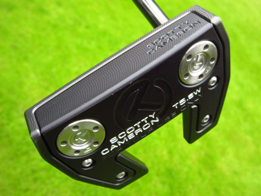 scotty cameron tour only black futura t5.5w circle t putter with black shaft golf club