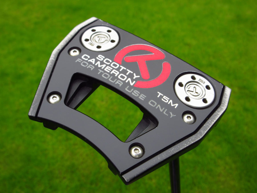 scotty cameron tour only black futura t5m circle t prototype putter with black shaft golf club