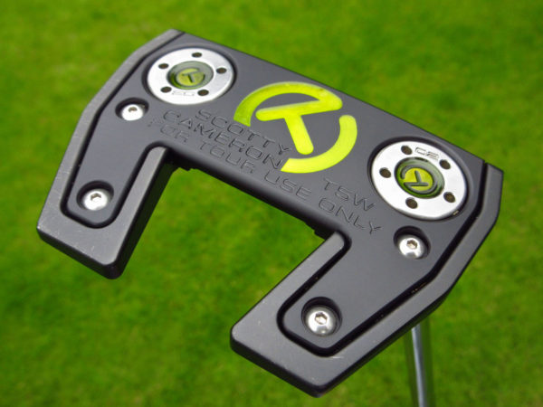 scotty cameron tour only black futura t5w circle t putter with welded 2.5 neck golf club