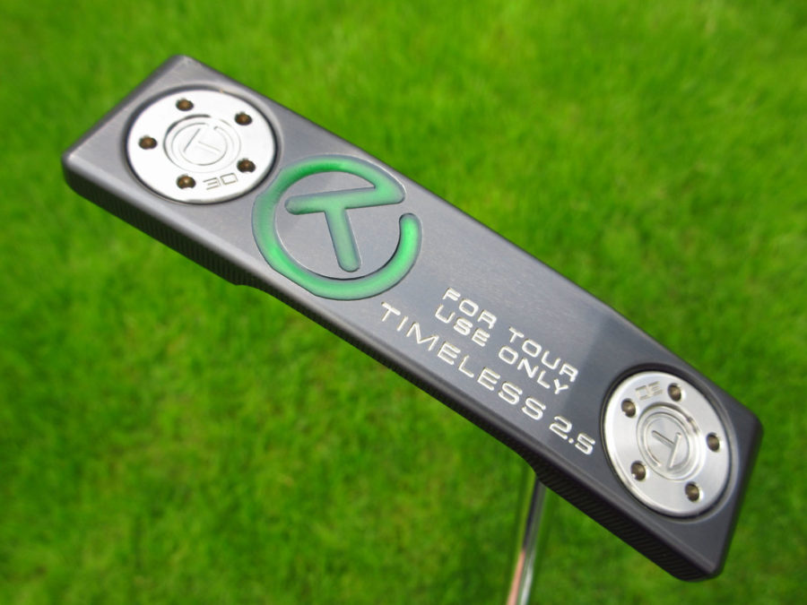 scotty cameron tour only sss black timeless 2.5 tourtype special select circle t putter with flojet neck golf club