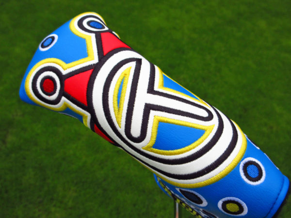 scotty cameron tour only blue jackpot johnny industrial circle t blade putter headcover