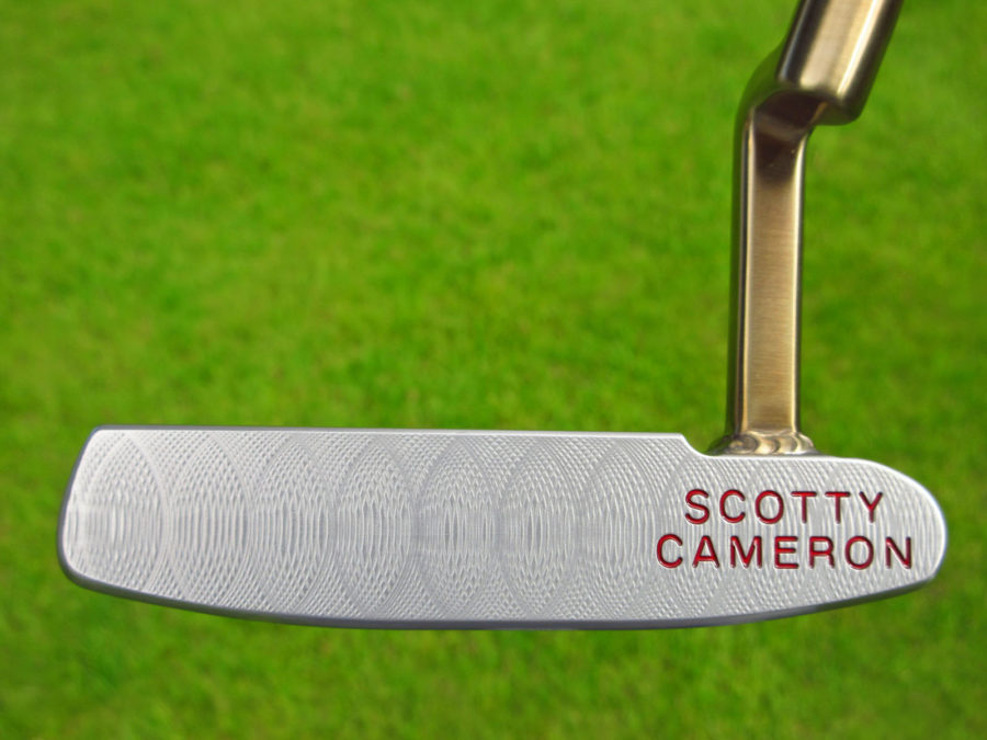 scotty cameron tour only two tone chromatic bronze and sss masterful tour rat circle t putter with welded plumber neck golf club