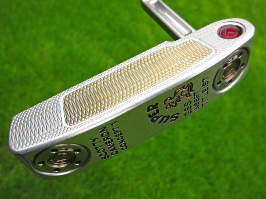 scotty cameron tour only two tone chromatic bronze super rat gss circle t deep milled putter golf club