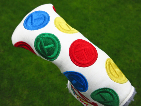 scotty cameron tour only white dancing circle t patches blade putter headcover
