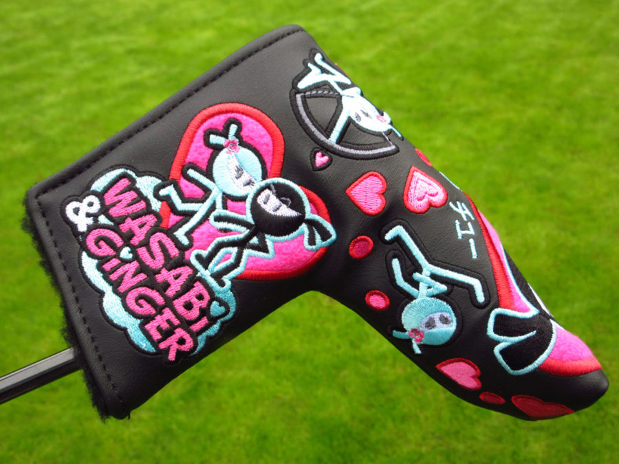 scotty cameron limited release 2024 valentines day wasabi and ginger warrior blade putter headcover