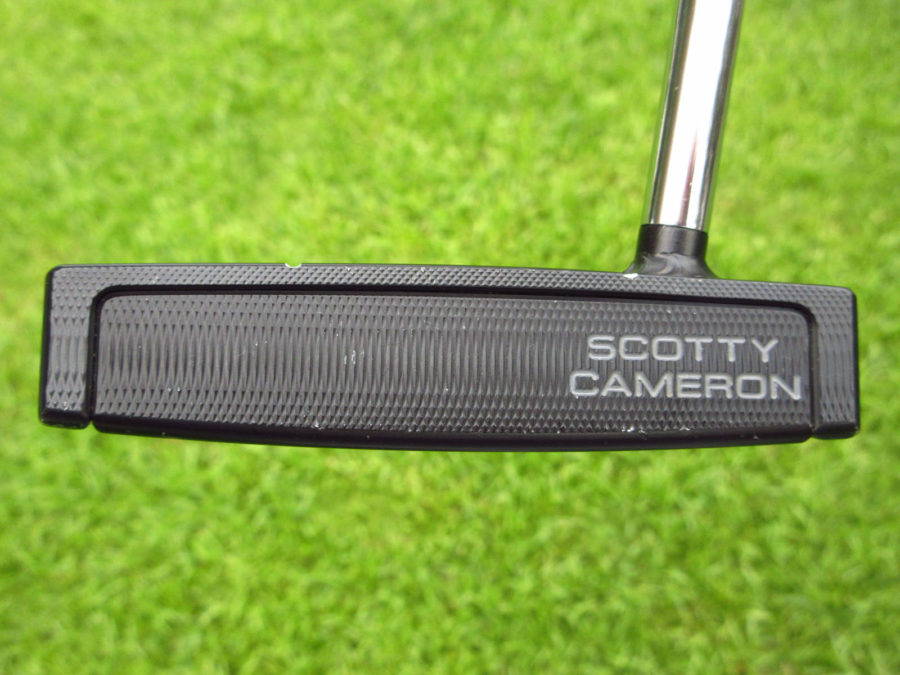 scotty cameron tour only black futura x7m circle t putter with dual top lines and welded spud neck double bend shaft golf club