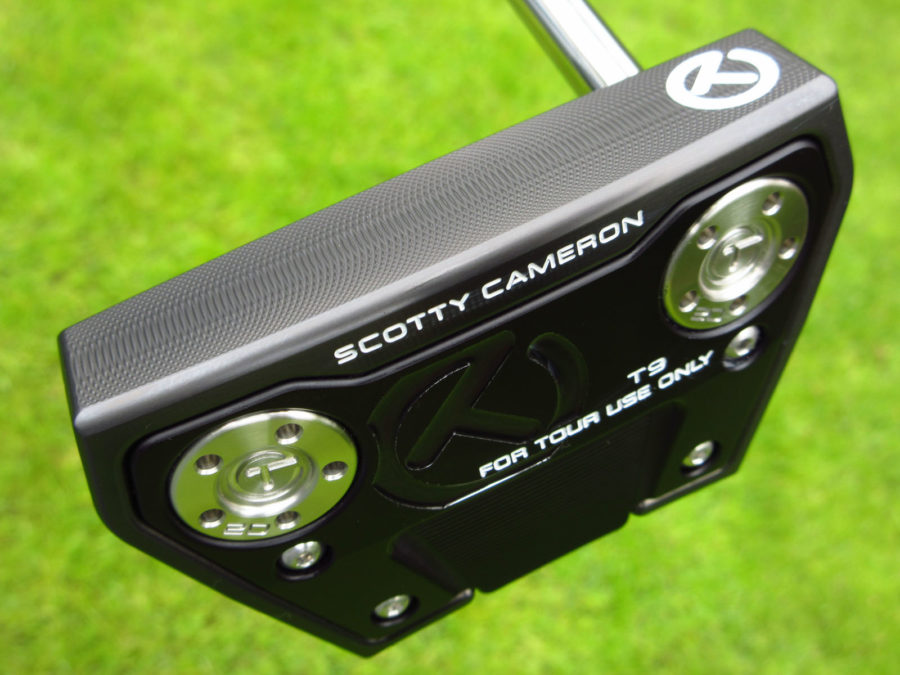 scotty cameron tour only black sss phantom x t9 circle t putter golf club with top line