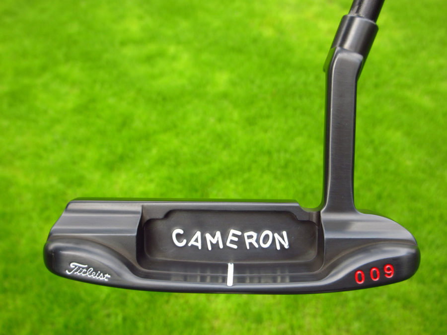 scotty cameron tour only lh left hand brushed black carbon 009 circle t 350g putter golf club with la golf putter shaft