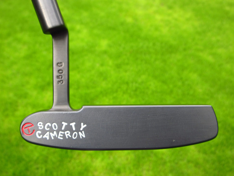 scotty cameron tour only lh left hand brushed black carbon 009 circle t 350g putter golf club with la golf putter shaft