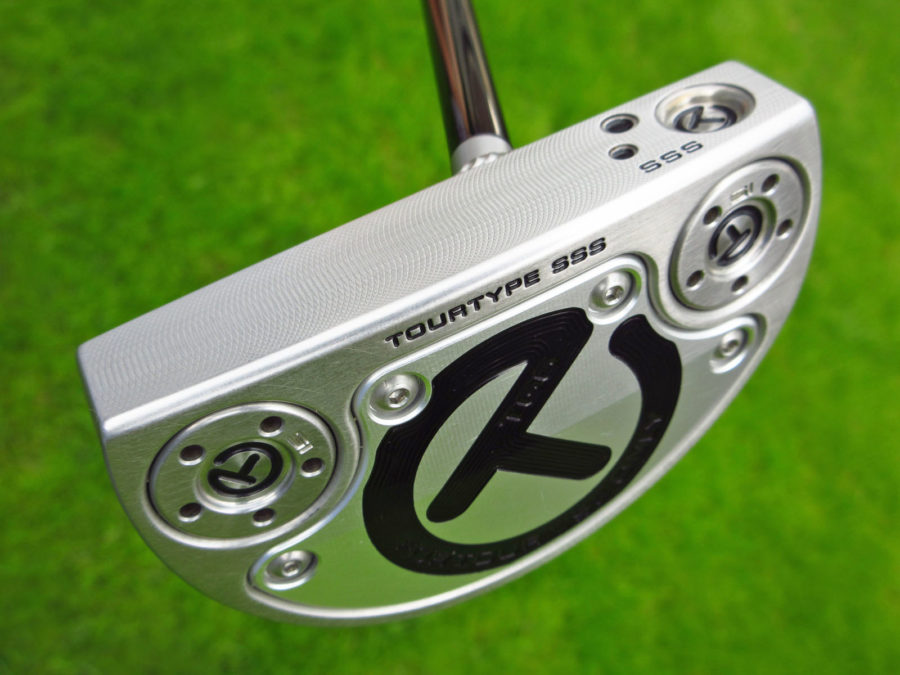 scotty cameron tour only misted sss golo tg6 circle t putter with welded centershaft spud neck and black circle t shaft golf club