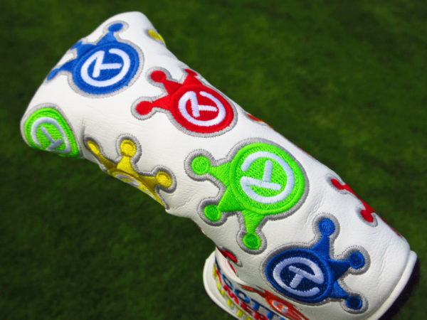 scotty cameron tour only white dancing circle t crowns blade putter headcover