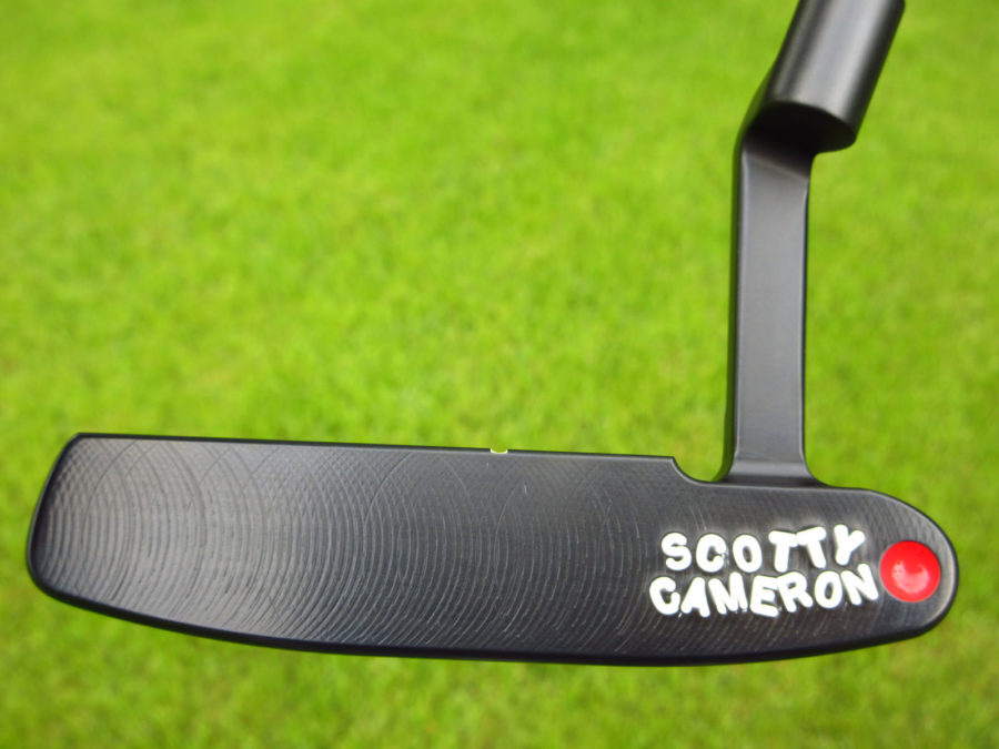 scotty cameron tour only 3x black carbon 009 circle t prototype 350g putter with retro dots golf club