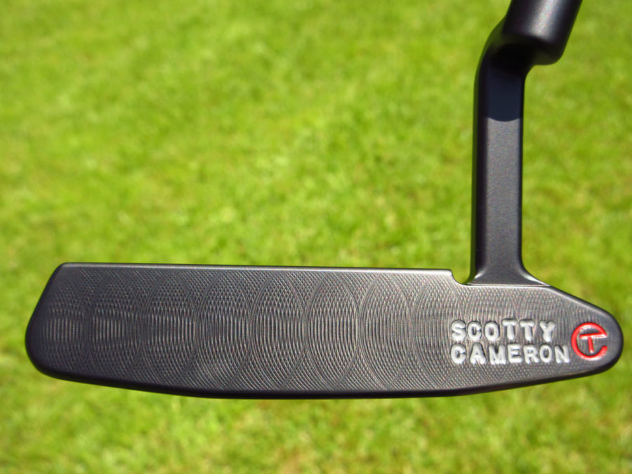 scotty cameron tour only black gss timeless newport 2 circle t 350g putter golf club with triple cherry bombs