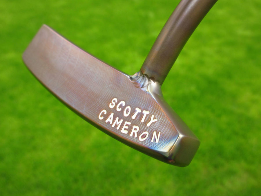 scotty cameron tour only bronze blue sss craftsman 1.5 circle t welded 1.5 round neck putter golf club