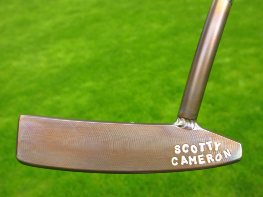 scotty cameron tour only bronze blue sss craftsman 1.5 circle t welded 1.5 round neck putter golf club