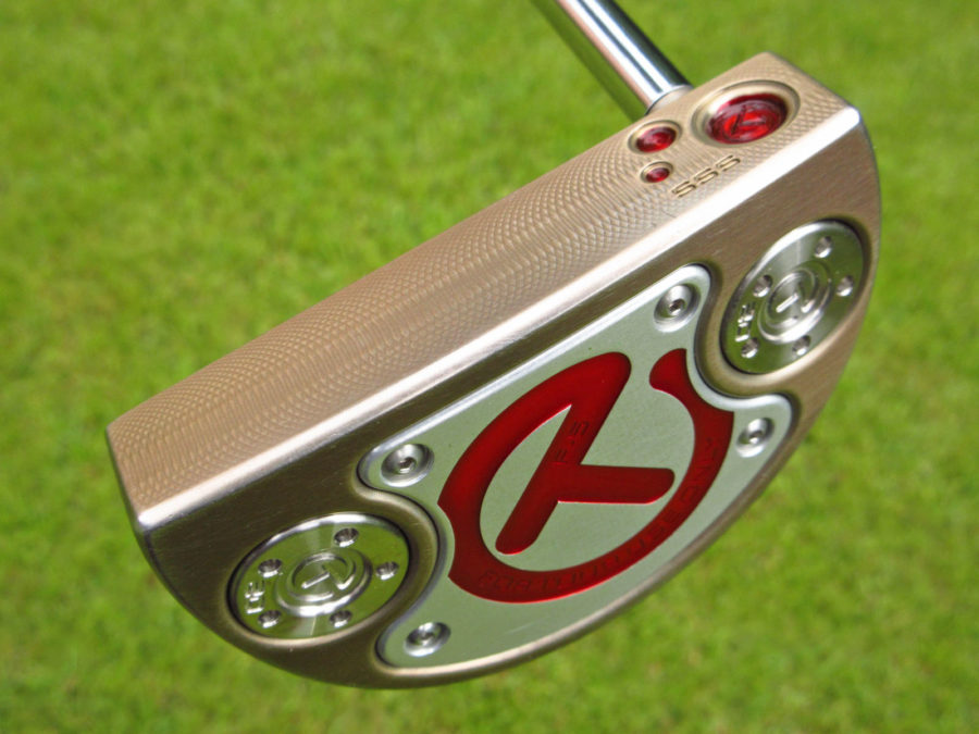 scotty cameron tour only chromatic bronze sss flowback 5 tourtype circle t putter golf club