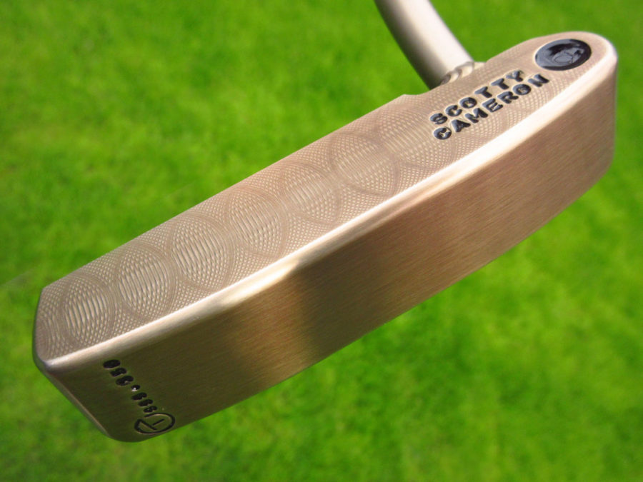 scotty cameron tour only chromatic bronze sss masterful 009m circle t 350g with welded 1.5 round neck putter golf club