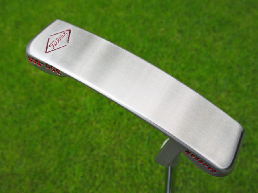 scotty cameron tour only sss handstamped newport circle t 350g putter with retro dots and scotty dog stamps golf club