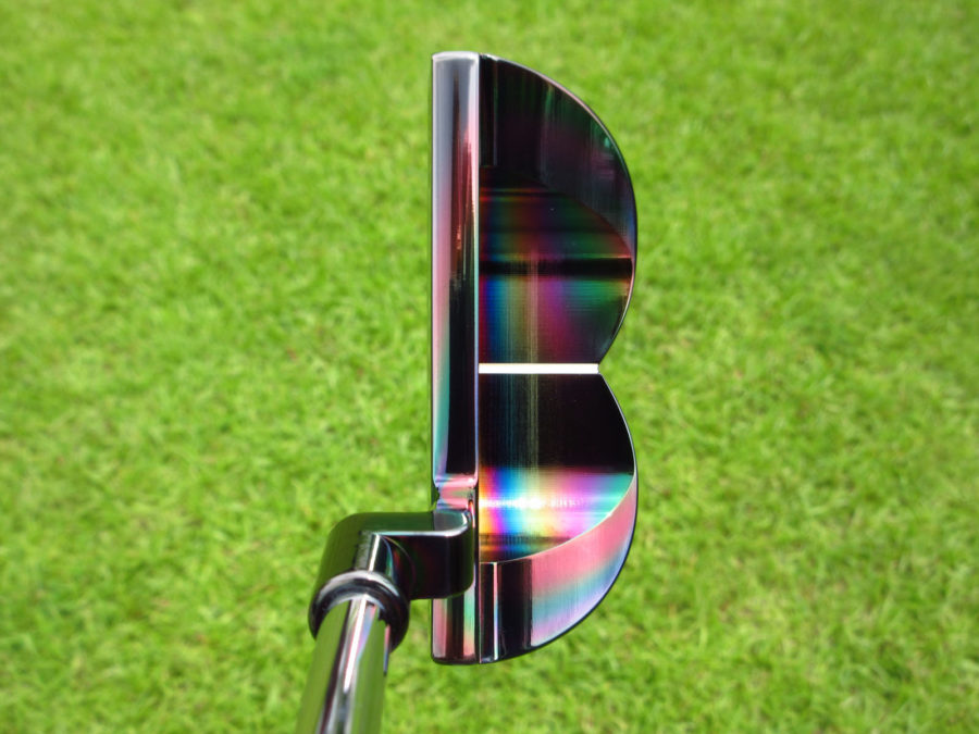 scotty cameron limited release 2007 black pearl "made for pebble beach" circa 2 putter golf club with grip in plastic
