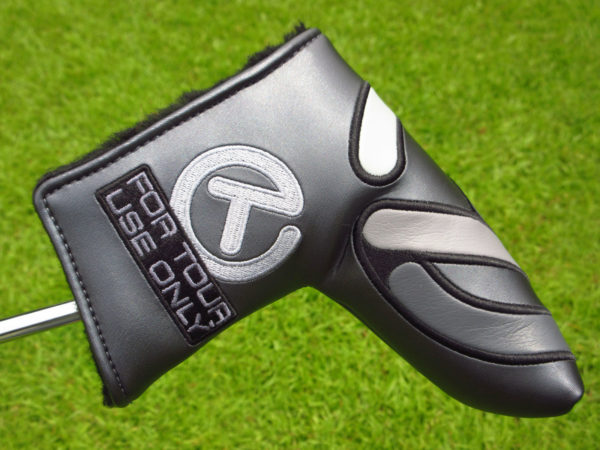 scotty cameron tour only grey and silver stick figure industrial circle t blade headcover