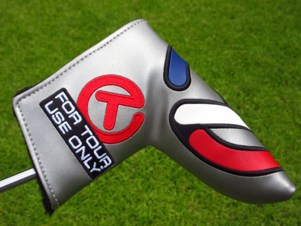 scotty cameron tour only grey usa red white and blue stick figure industrial circle t blade headcover
