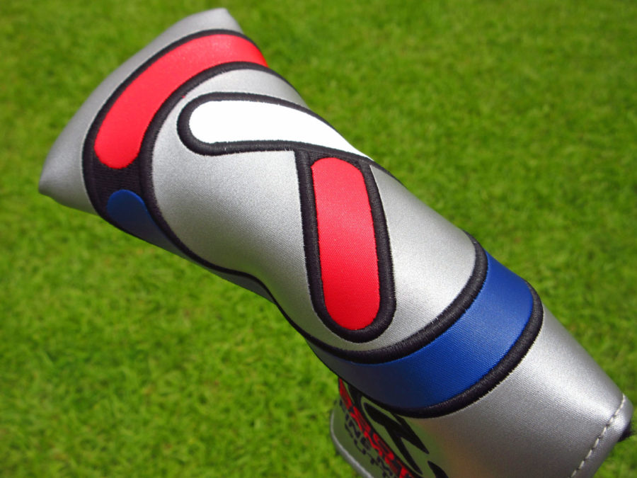 scotty cameron tour only grey usa red white and blue stick figure industrial circle t blade headcover