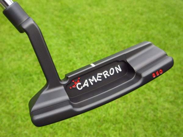 scotty cameron tour only 3x black carbon timeless newport 2 circle t 350g putter with crown golf club