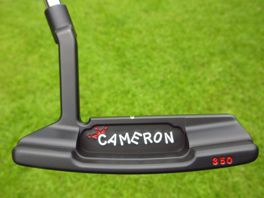 scotty cameron tour only 3x black carbon timeless newport 2 circle t 350g putter with crown golf club
