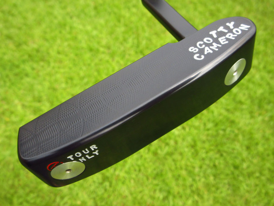 scotty cameron tour only 3x black carbon masterful 009m circle t 350g putter with tungsten sole plugs golf club
