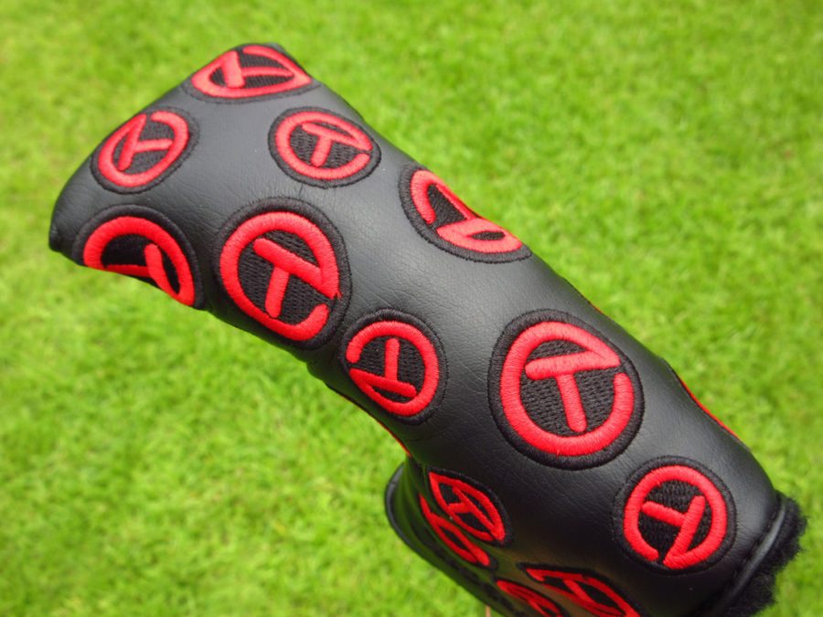 scotty cameron tour only black and red dancing circle t blade headcover