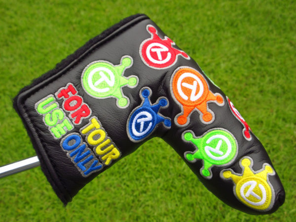 scotty cameron tour only black dancing paint splash circle t blade putter headcover