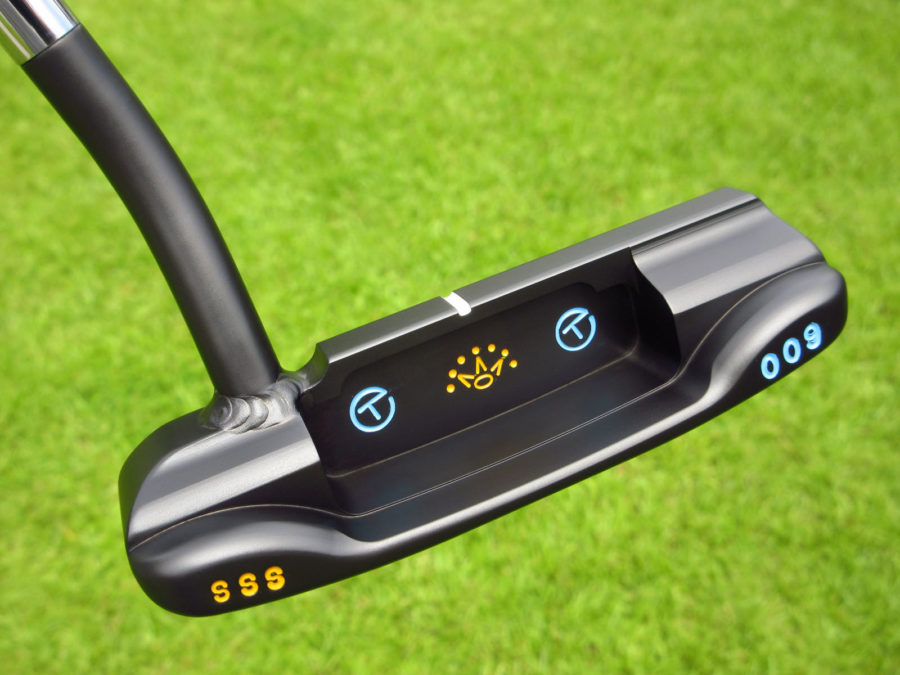 scotty cameron tour only black sss 009 1.5 circle t 350g putter with welded 1.5 round neck golf club