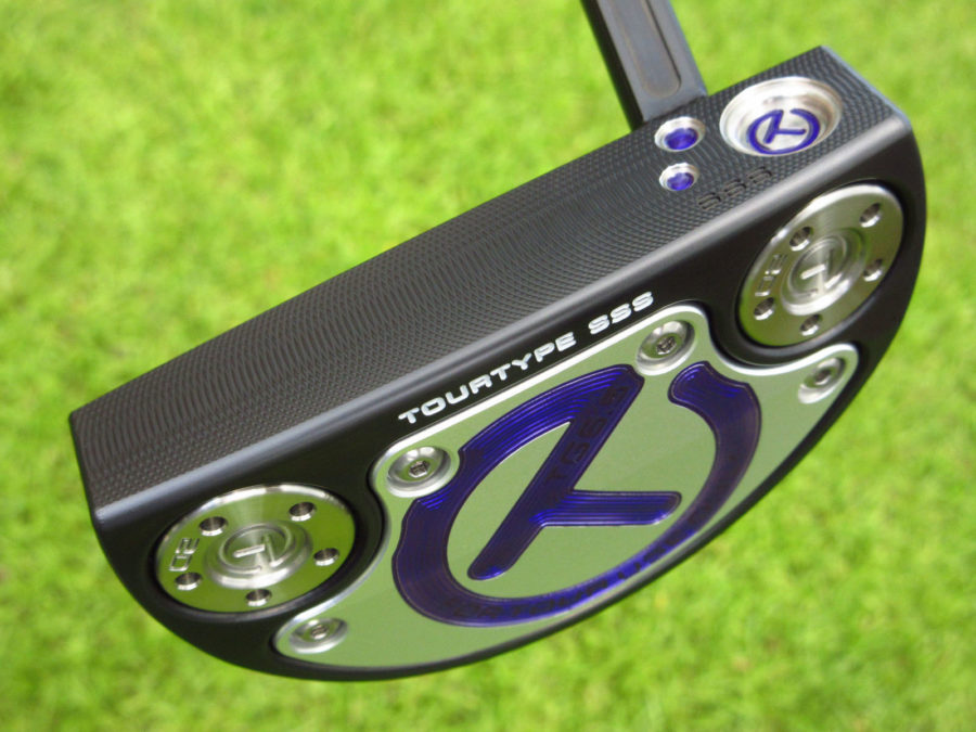 scotty cameron tour only black sss golo tg6.5 tourtype circle t putter with welded flojet neck golf club