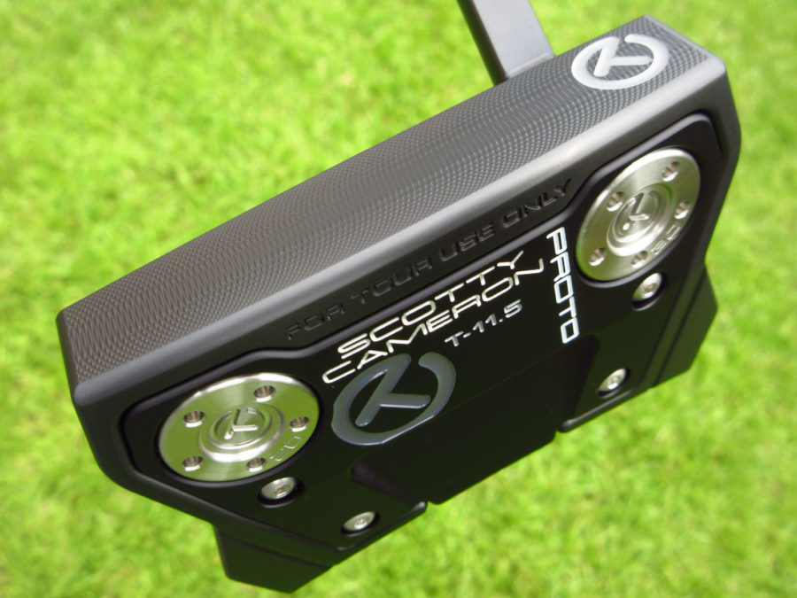 scotty cameron tour only black sss phantom x t11.5 circle t putter with multi sight dots golf club