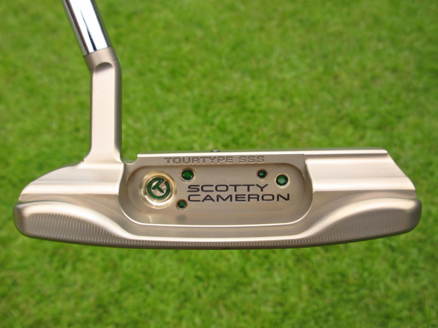 scotty cameron tour only chromatic bronze sss masterful 1.5 tourtype circle t putter golf club with sight dot