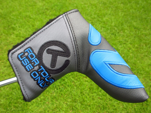 scotty cameron tour only grey and blue industrial circle t blade headcover