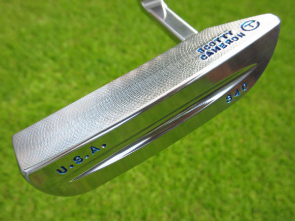 scotty cameron tour only sss polished high buff craftsman prototype circle t 340g bullet bottom sole putter with welded plumber neck and usa stamping golf club