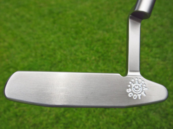 scotty cameron tour only sss newport 2 tri sole handstamped circle t 340g putter golf club with crowned smiley face