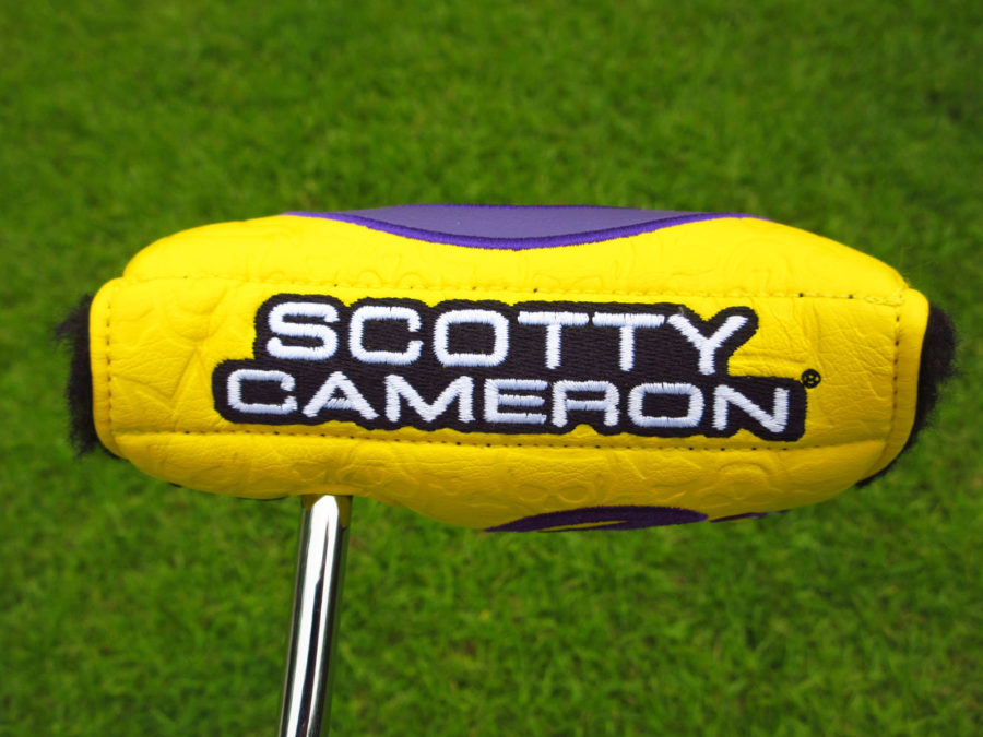 scotty cameron tour only yellow and purple tour jester industrial circle t xl mallet headcover