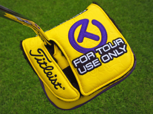 scotty cameron tour only yellow and purple tour jester industrial circle t xl mallet headcover