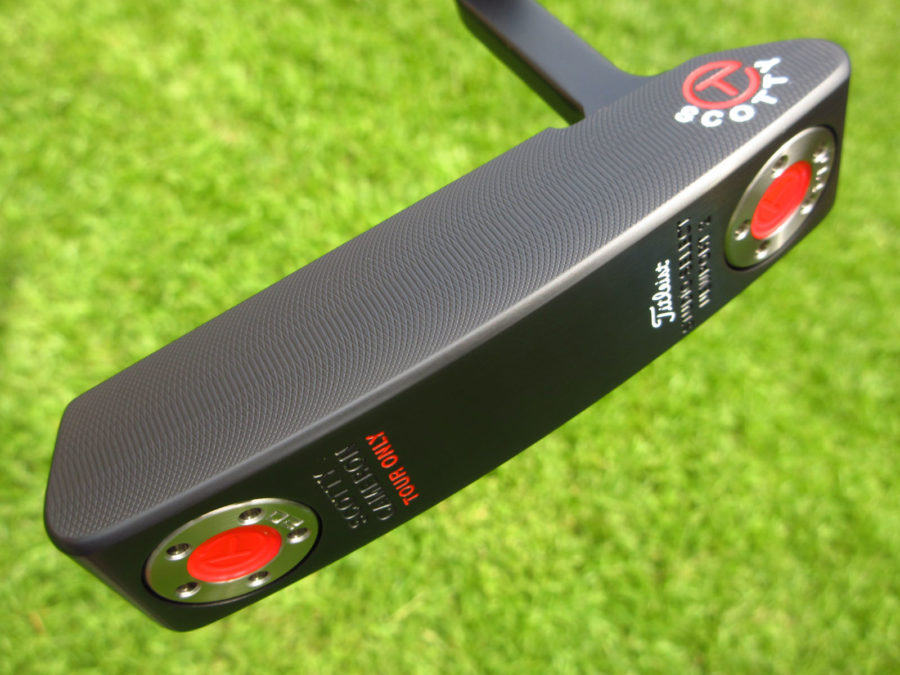 scotty cameron tour only black sss newport 2 studio select circle t putter with sight dot golf club