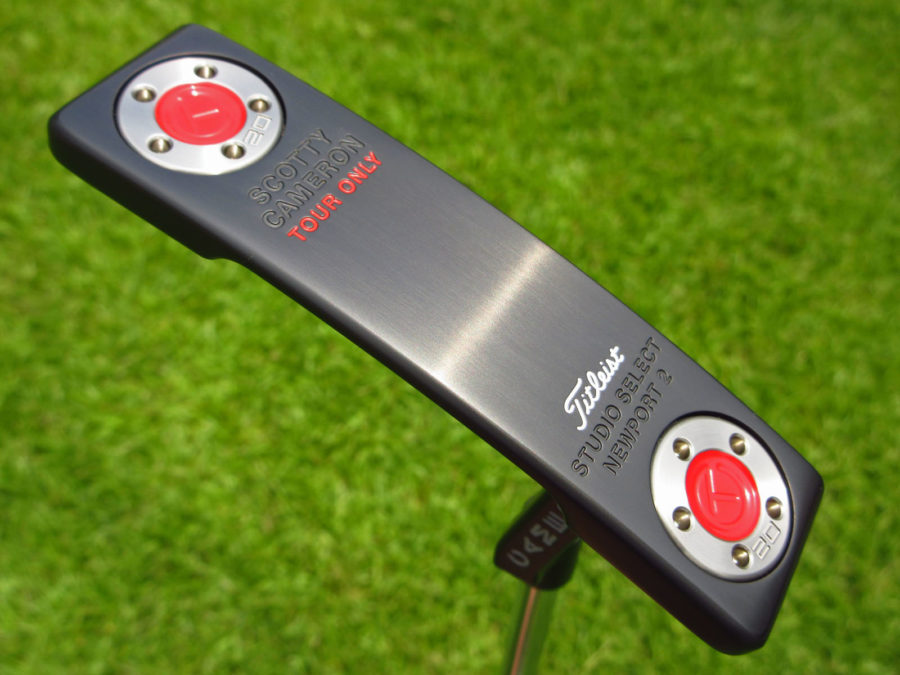 scotty cameron tour only black sss newport 2 studio select circle t putter with sight dot golf club