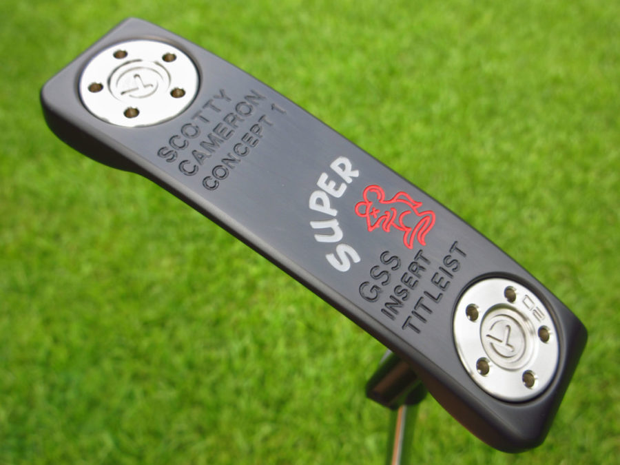 scotty cameron tour only black super rat concept 1 deep milled gss insert circle t putter golf club