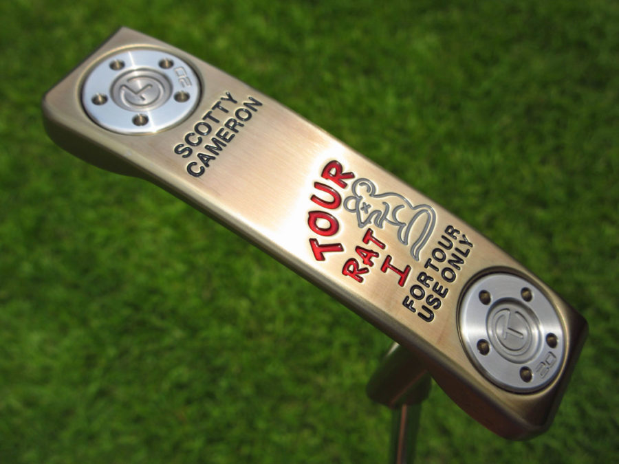 scotty cameron tour only chromatic bronze sss masterful tour rat circle t putter golf club with top line