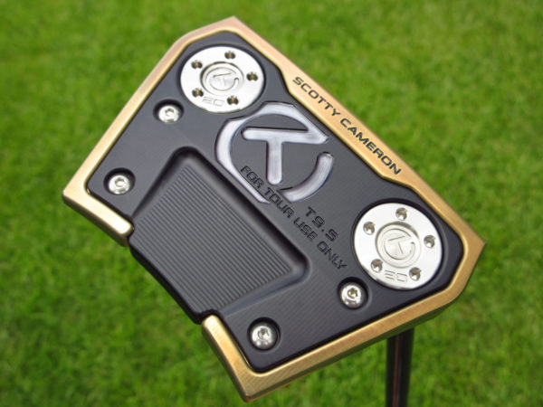 scotty cameron tour only chromatic bronze phantom x t9.5 with polished sss welded flojet neck circle t putter golf club