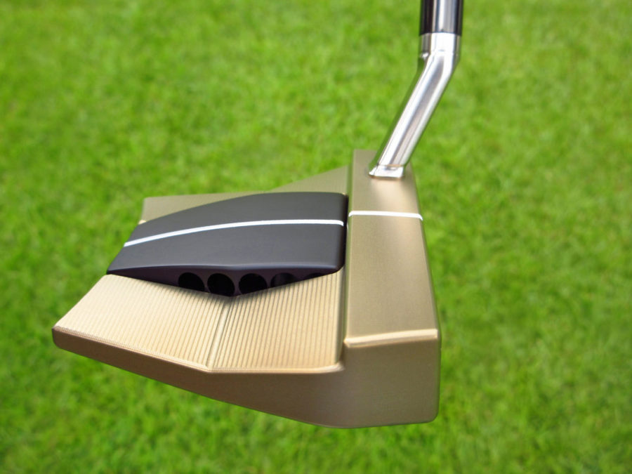 scotty cameron tour only chromatic bronze phantom x t9.5 with polished sss welded flojet neck circle t putter golf club