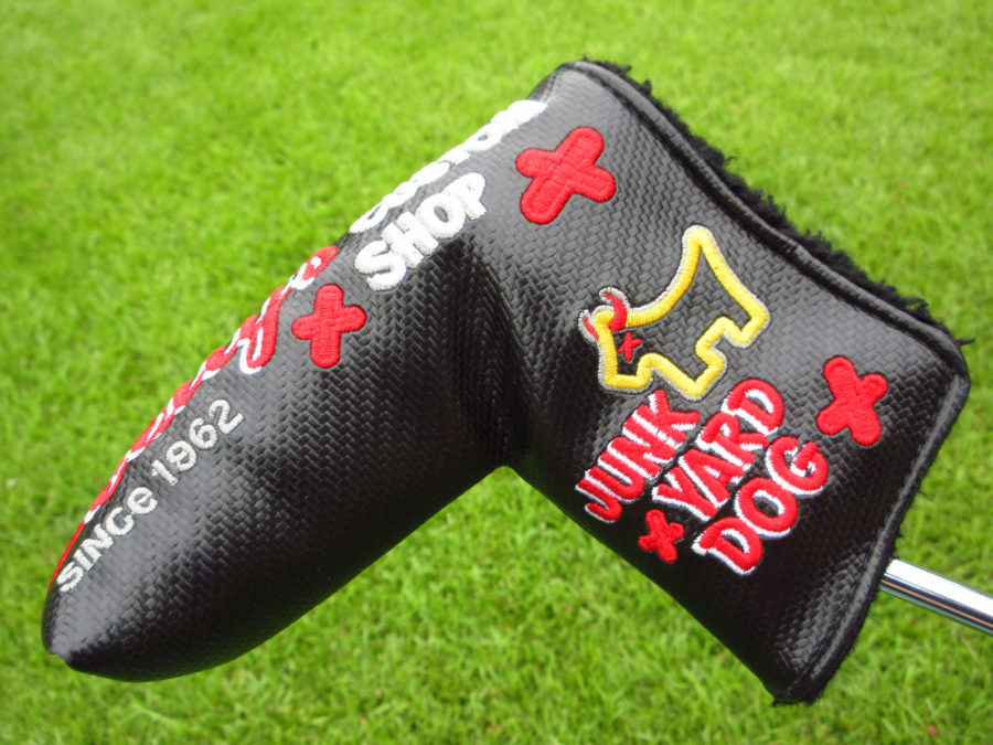 scotty cameron custom shop black junk yard dog blade headcover