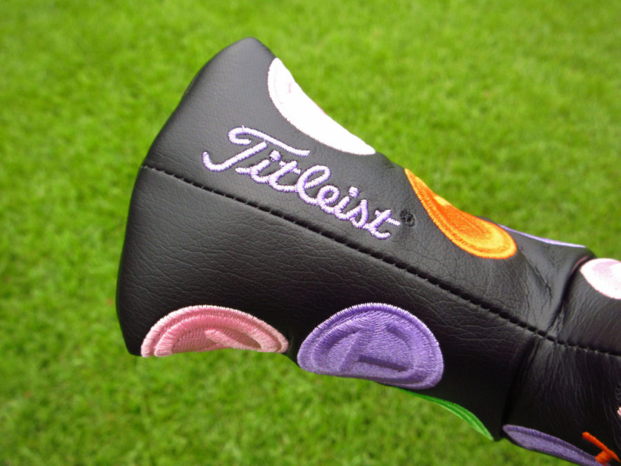 scotty cameron for tour use only black pastel dancing circle t patches blade headcover