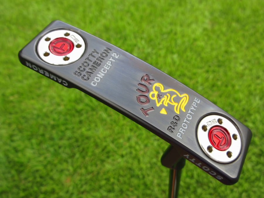 scotty cameron tour only black sss tour rat 2 prototype circle t putter golf club with black shaft